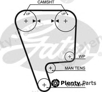  GATES part 5349XS Timing Belt