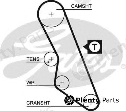  GATES part 5413XS Timing Belt