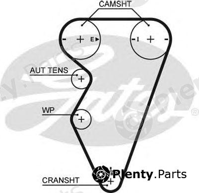  GATES part 5416XS Timing Belt