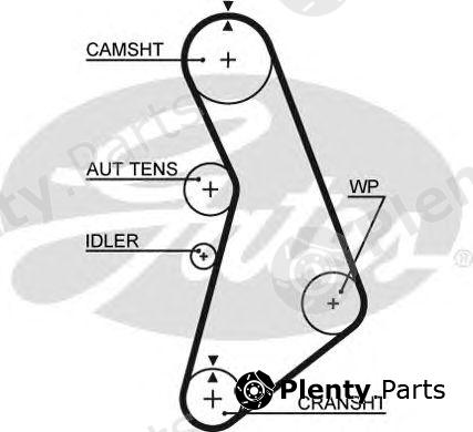  GATES part 5491XS Timing Belt