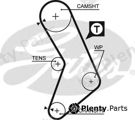  GATES part 5545XS Timing Belt