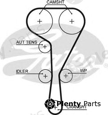  GATES part 5550XS Timing Belt