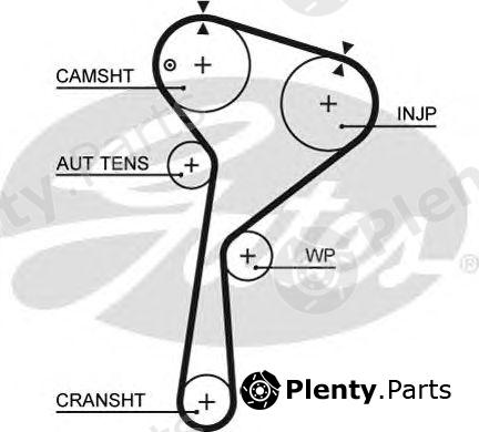  GATES part 5578XS Timing Belt