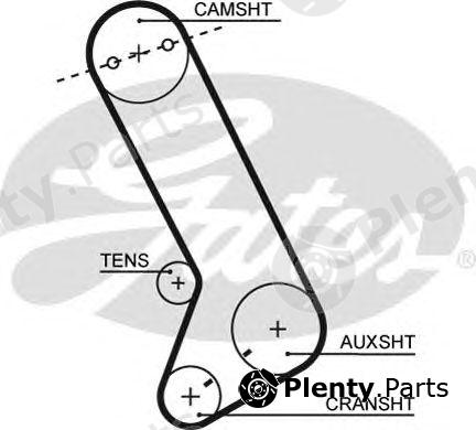  GATES part T132 Timing Belt