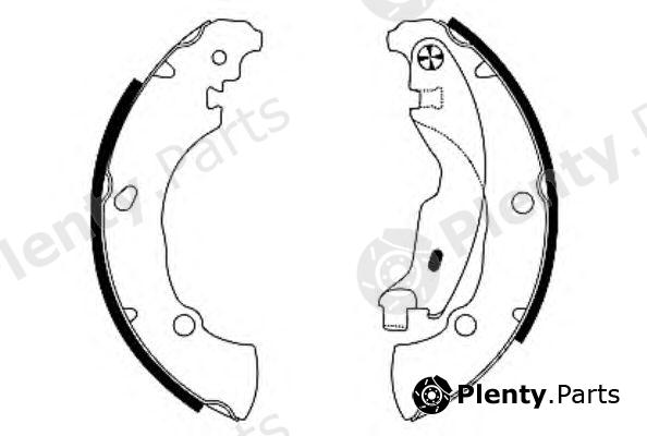  TEXTAR part 91053600 Brake Shoe Set