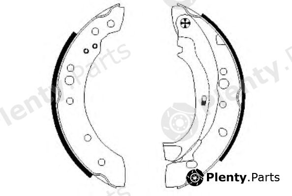  TEXTAR part 91059800 Brake Shoe Set