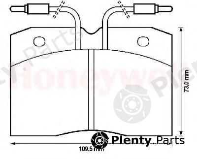  JURID part 571325J Brake Pad Set, disc brake