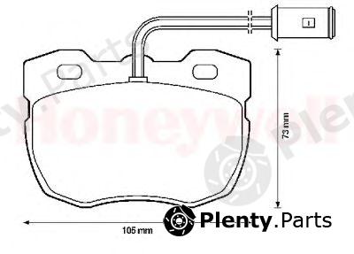  JURID part 571439J Brake Pad Set, disc brake
