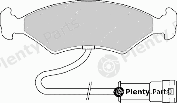  FERODO part FSL212 Brake Pad Set, disc brake