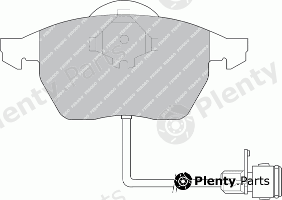  FERODO part FSL590 Brake Pad Set, disc brake