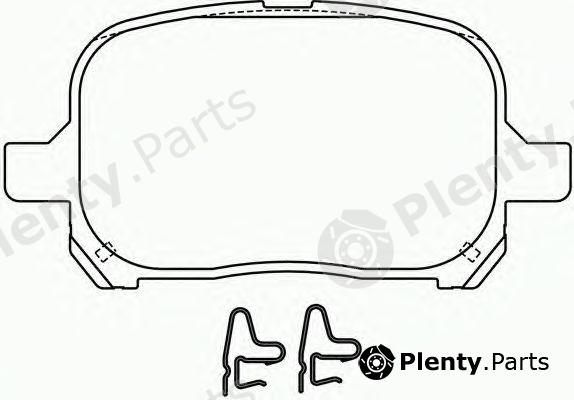  BREMBO part P83040 Brake Pad Set, disc brake