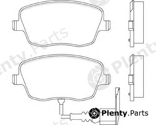  BREMBO part P85077 Brake Pad Set, disc brake