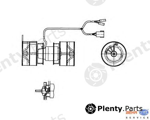  HELLA part 8EW009157-741 (8EW009157741) Interior Blower