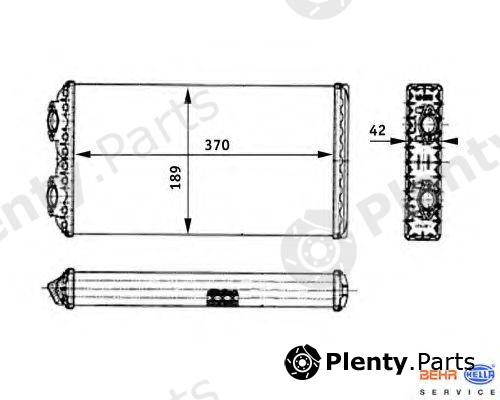  HELLA part 8FH351312-441 (8FH351312441) Heat Exchanger, interior heating