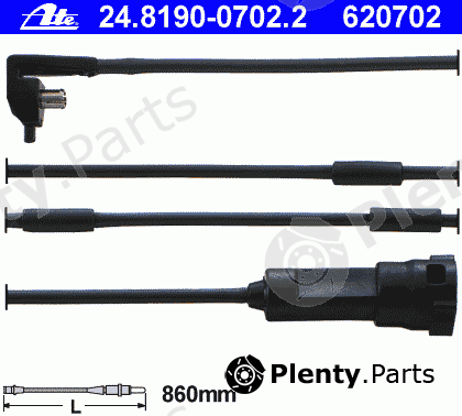  ATE part 24.8190-0702.2 (24819007022) Warning Contact, brake pad wear