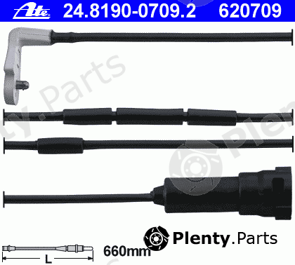  ATE part 24.8190-0709.2 (24819007092) Warning Contact, brake pad wear