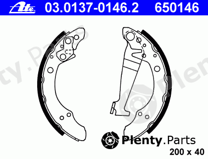  ATE part 03.0137-0146.2 (03013701462) Brake Shoe Set