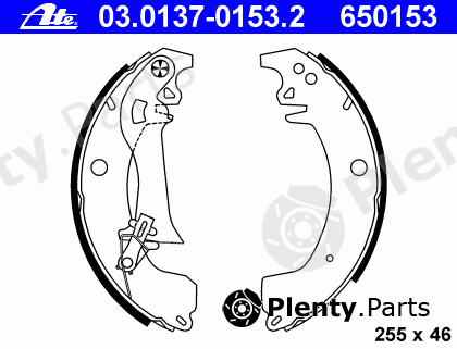  ATE part 03.0137-0153.2 (03013701532) Brake Shoe Set