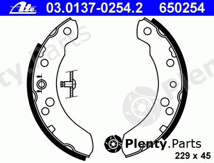  ATE part 03.0137-0254.2 (03013702542) Brake Shoe Set