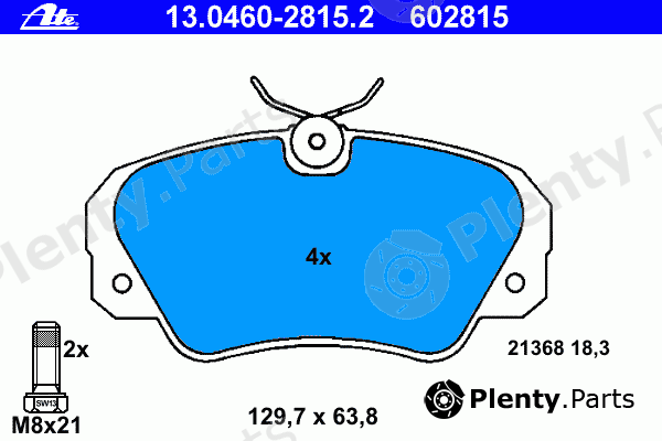  ATE part 13.0460-2815.2 (13046028152) Brake Pad Set, disc brake
