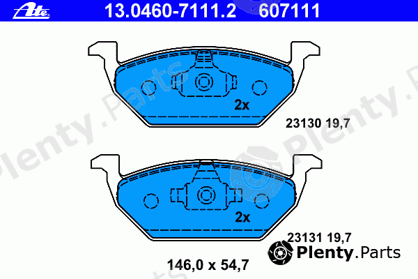  ATE part 13.0460-7111.2 (13046071112) Brake Pad Set, disc brake