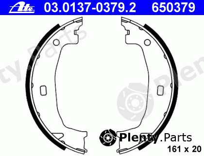  ATE part 03.0137-0379.2 (03013703792) Brake Shoe Set, parking brake