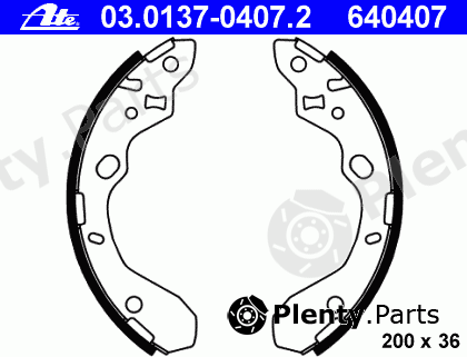  ATE part 03.0137-0407.2 (03013704072) Brake Shoe Set