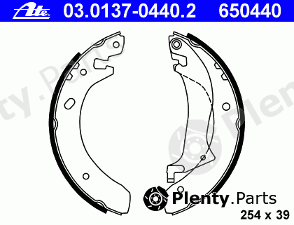  ATE part 03.0137-0440.2 (03013704402) Brake Shoe Set