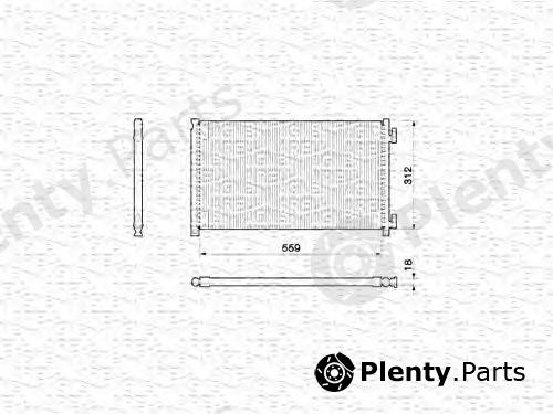  MAGNETI MARELLI part 350203145000 Condenser, air conditioning