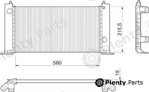  MAGNETI MARELLI part 350213188000 Radiator, engine cooling