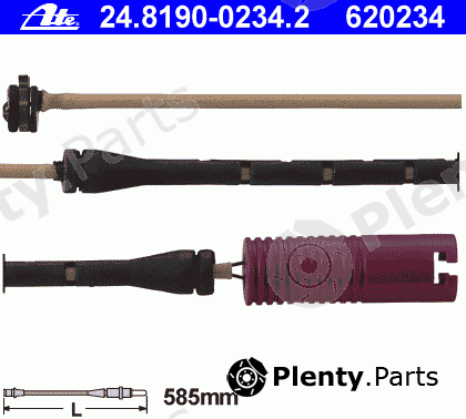  ATE part 24.8190-0234.2 (24819002342) Warning Contact, brake pad wear