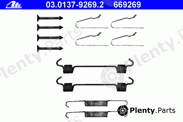  ATE part 03.0137-9269.2 (03013792692) Accessory Kit, parking brake shoes