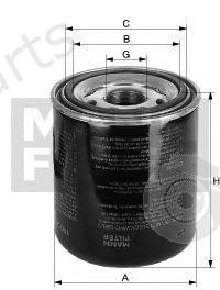  MANN-FILTER part TB1374x (TB1374X) Air Dryer Cartridge, compressed-air system