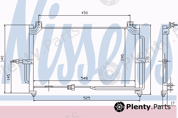  NISSENS part 94411 Condenser, air conditioning