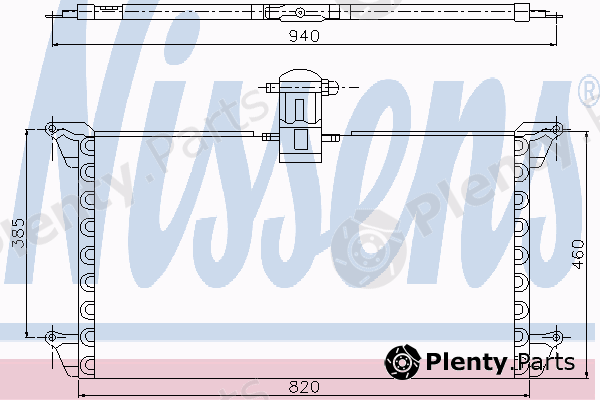  NISSENS part 94538 Condenser, air conditioning