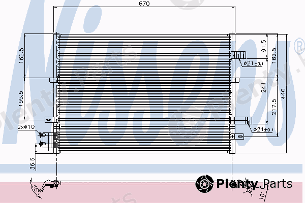  NISSENS part 94777 Condenser, air conditioning