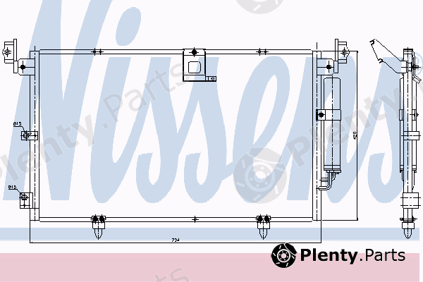  NISSENS part 94789 Condenser, air conditioning