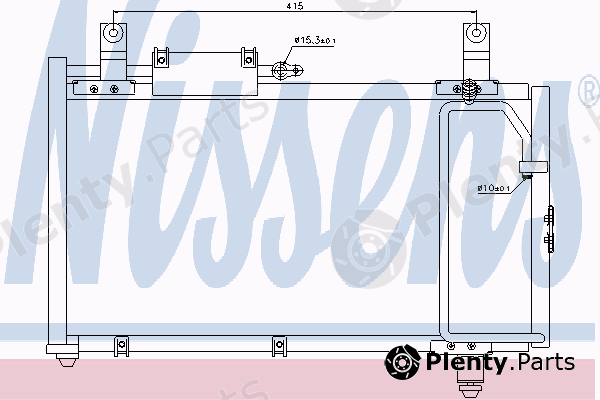  NISSENS part 94796 Condenser, air conditioning