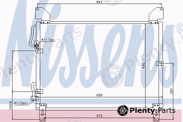  NISSENS part 94861 Condenser, air conditioning