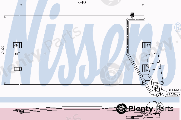  NISSENS part 94862 Condenser, air conditioning