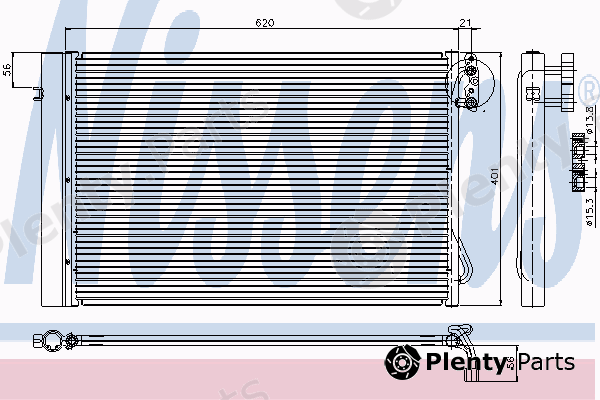  NISSENS part 94872 Condenser, air conditioning