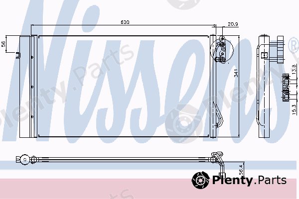  NISSENS part 94873 Condenser, air conditioning