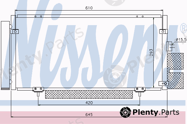  NISSENS part 94885 Condenser, air conditioning