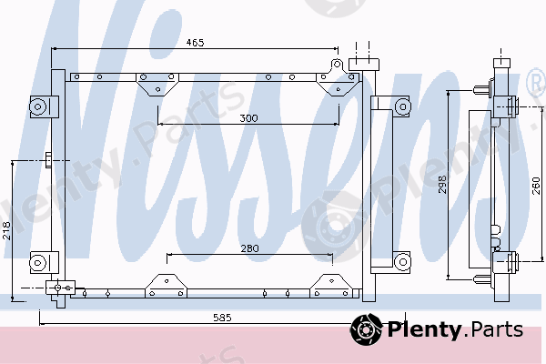  NISSENS part 94892 Condenser, air conditioning