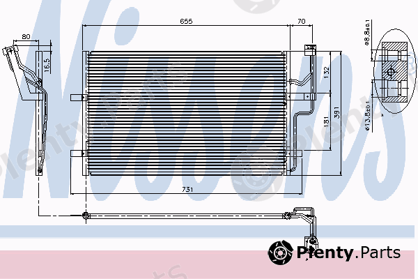  NISSENS part 94901 Condenser, air conditioning