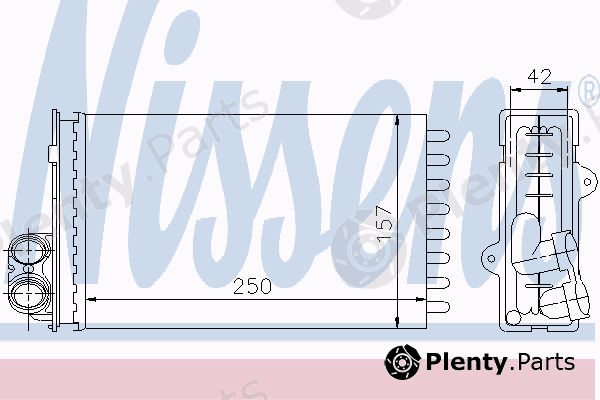  NISSENS part 72935 Heat Exchanger, interior heating