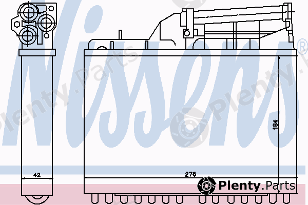  NISSENS part 70502 Heat Exchanger, interior heating