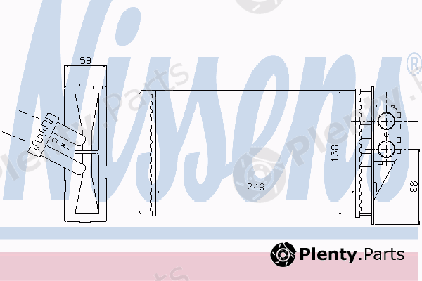  NISSENS part 72944 Heat Exchanger, interior heating