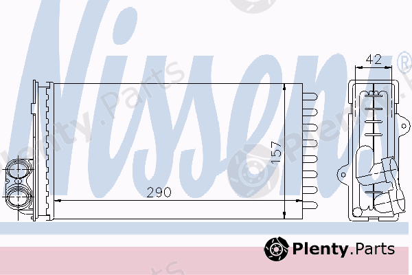  NISSENS part 73356 Heat Exchanger, interior heating