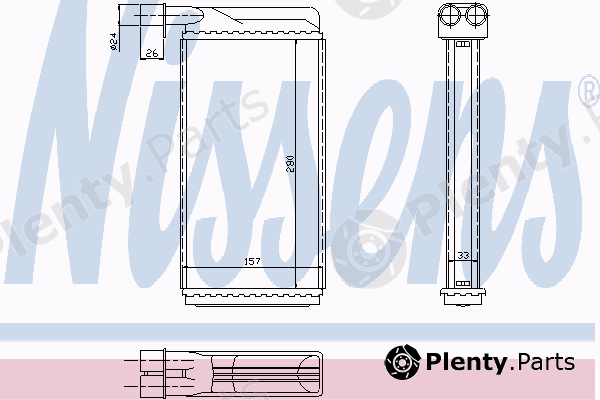  NISSENS part 73382 Heat Exchanger, interior heating